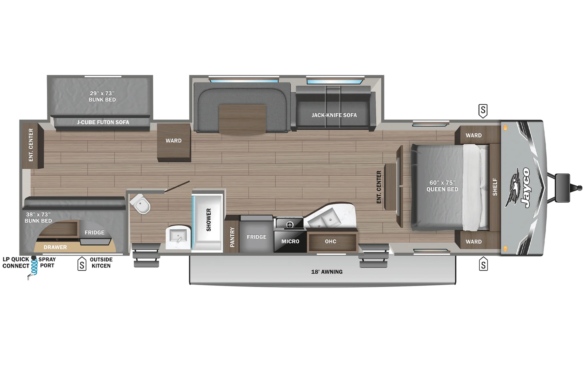2026 Jayco Jay Flight SLX 321BDS Interiror view